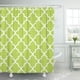 thumbnail image 1 of Cortina de ducha ABPHQTO Chic Moderna Verde Lima y Marroquí Quatrefoil Lattice 150x180 cm, 1 of 1