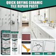 thumbnail image 3 of 100ml Tile Repair Paste Crack Repair Ceramic Tile Quick Drying Adhesive Marble Bathtub Toilet, 3 of 4