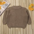 thumbnail image 4 of Chandail Tricoté pour Nouveau-Né et Tout-Petit Bébé, Garçon Fille, Automne Hiver, Chaud, Col Ras du Cou, Chandail, Hauts, Tenues, Vêtements, 4 of 7