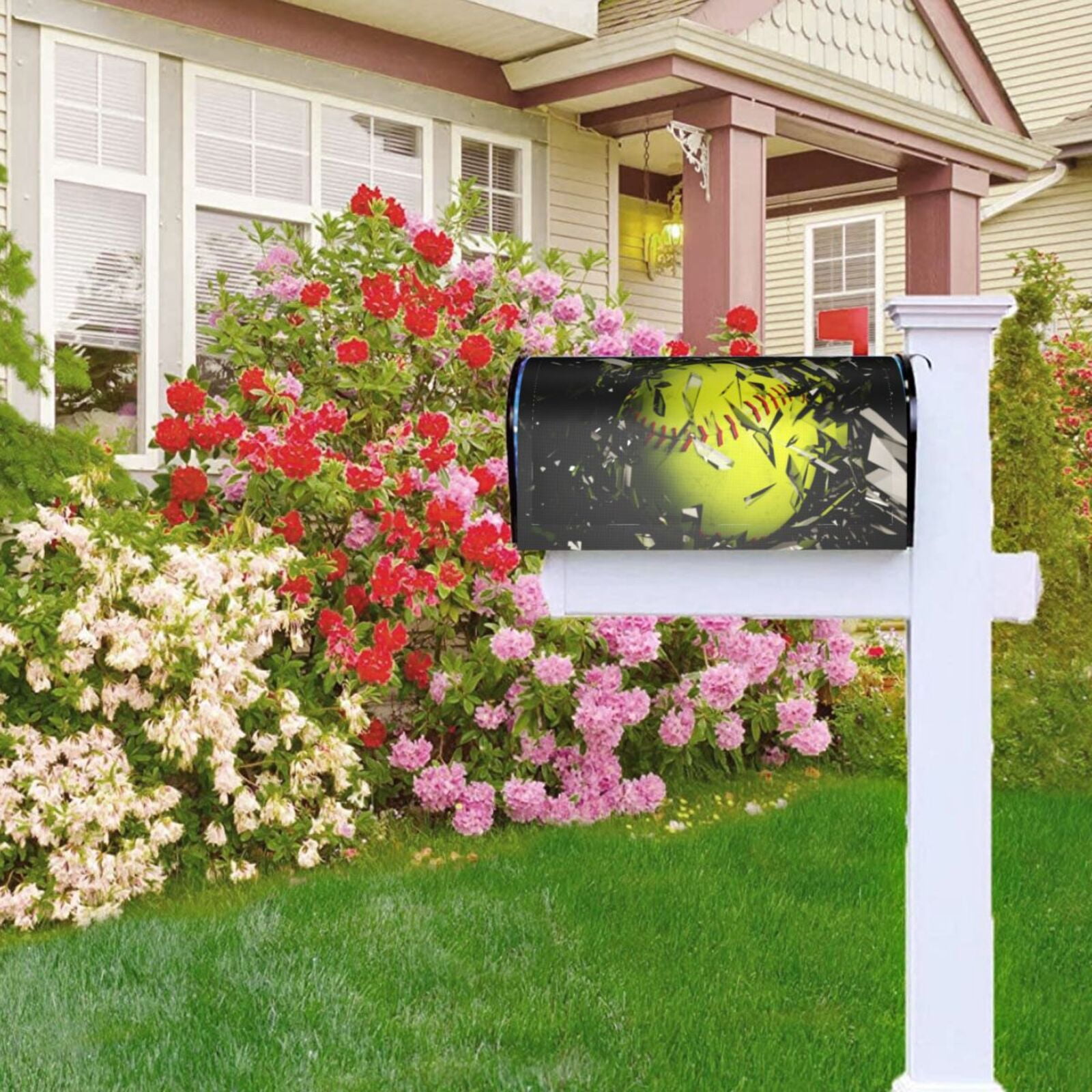 Kdxio Magnetic Mailbox Cover 25.5x21 in Mailbox Cover Outdoor Decoration Holiday Mailbox Covers for Home Garden Yard-25.5x21 in