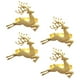 thumbnail image 1 of VERDANVERSE 4Ud De Servilletas Reutilizables Dorados Con De Reno Para Eventos, 1 of 8