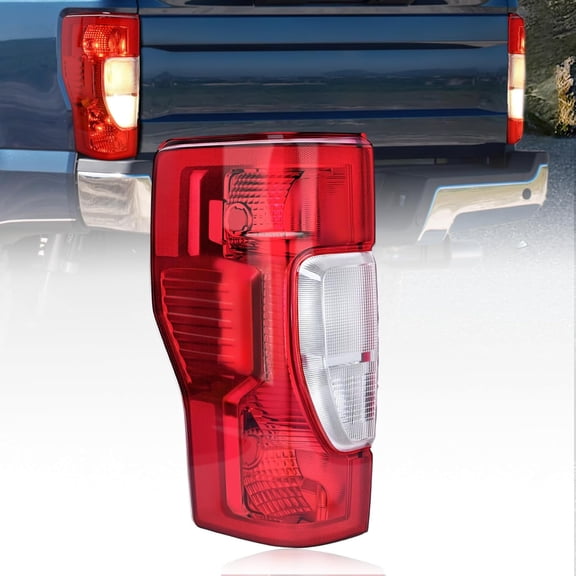 Nilight Taillight Assembly Compatible with 2020 2021 2022 Ford F250 F350 Super Duty Non-Blind Spot Halogen Type Rear Tail Light Driver Side