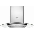 thumbnail image 2 of 36 Inch Wall Mount Chimney Range Hood with 400 CFM Internal Blower, Glass Edge LED Lighting, 2 of 5