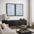 thumbnail image 3 of Framed Canvas Wall Art Set of 2 Neutral Abstract Floral Botanical Prints for Living Room Decoration - 24"x36"x2 BLACK, 3 of 8