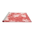 thumbnail image 2 of Ahgly Company Machine Washable Indoor Square Abstract Red Modern Area Rugs, 8' Square, 2 of 4