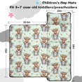 thumbnail image 5 of Highland Cow and Bucket Print Teens Toddler Nap Mat with Pillow, Sleeping Mat Bag for Preschool Daycare 59"x22", 5 of 6