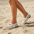 thumbnail image 6 of CHICVOMEY Mesh Shoes for Women Breathable Ballet Flats with Buckle Fashion Fishnet Flats for Women Casual Work Fashion Flats, 6 of 9
