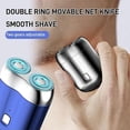 thumbnail image 5 of Dsseng 2024 New Upgrade Pocket Shaver USB Mini Shavers for Men  Rechargeable Waterproof Compact Electric Shaver for Home  Car  Travel  USB Rechargeable Mini Portable Electric Razor (Silve, 5 of 5