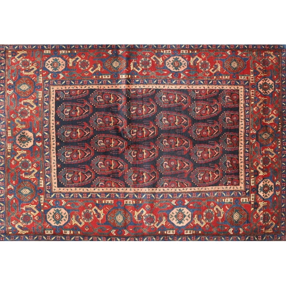 Ahgly Company Machine Washable Indoor Rectangle Traditional Rose Dust Purple Area Rugs, 2' x 3'