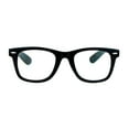 thumbnail image 1 of SA106 Retro Horn Rim Multi 3 Focus Progressive Reading Glasses Black 2.0, 1 of 4