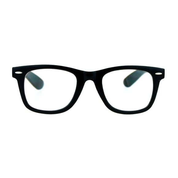 SA106 Retro Horn Rim Multi 3 Focus Progressive Reading Glasses Black 2.0
