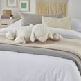 thumbnail image 2 of Mina Victory Plush Lines Stuffed Animal 18" x 22" Ivory Indoor Throw Pillow, 2 of 5