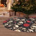 thumbnail image 6 of Picia rock record Skull Print Christmas Tree Skirt , Christmas Tree Skirt Ornaments for Merry Christmas Holiday Party Decorations Indoor Outdoor-48", 6 of 7