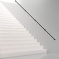 thumbnail image 5 of 4Pcs 14FT Industrial Black Pipe Stair Handrail Staircase Handrail Wall Mount, 5 of 18