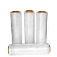 thumbnail image 5 of 4 Rolls of Blown Hand Stretch Film 18" x 2000'. Clear Hand Stretch Wrap, 60 Gauge. Tear Resistant Residue Free Film for Moving, Shipping, Wrapping. Industrial Grade Pallet Shrink Wrap Film., 5 of 8