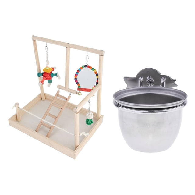 Soporte para Percha de Loro Yinane Alimentador de Agua para Pájaros