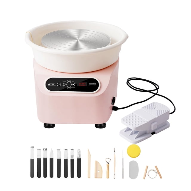 Llanta Pottery Wheel VEVOR de 11 pulgadas con transmisión directa y 350 W con kit de accesorios