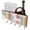 Multicolor 5, variant on PhooArto Key Holder for Wall Decorative with 5 Key Hooks, Unicorn Silhouette Rainbow Striped Holders Wall Mount Organizer with Mail Key Rack, Self Adhesive