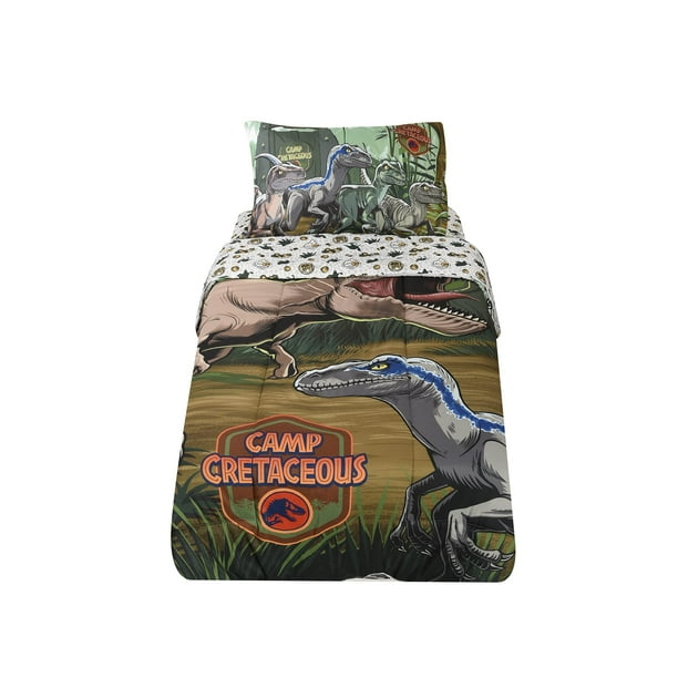 Jurassic Parks Dinosaur Kids Bedding Sheet Set with Reversible