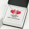 thumbnail image 3 of Together We Just Fit Forever Necklace w Message Card, 3 of 20