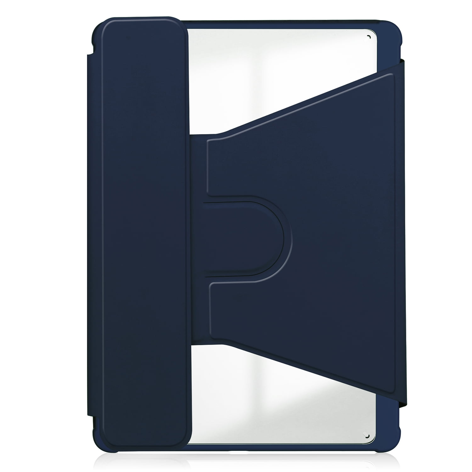 Allytechgroup iPad Pro 11 M4 2024 Case with Pencil Holder, Premium PU Leather Multi Angle Viewing Stand Anti-Scratch Auto Sleep Wake Tablet Case for Apple iPad Pro 11 Inch 2024, Darkblue