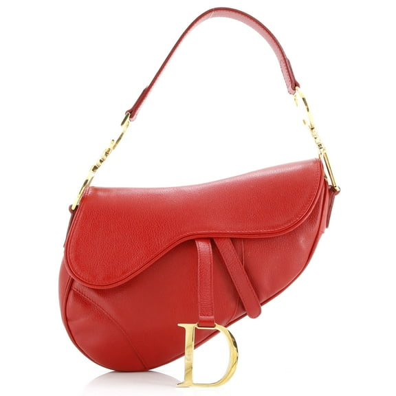 Pre-Owned Saddle Handbag Leather Medium By Rebag
