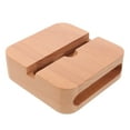 thumbnail image 3 of WEUVEB Beige Wooden Phone Holder Amplifier Stand Desktop Mobile Speaker Sound Amplifier, 3 of 6