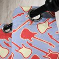 thumbnail image 2 of Ambesonne Guitar Grommet Curtain Single Panel, Abstract Music Equipment, 50"x60", Vermilion Lavender, 2 of 5