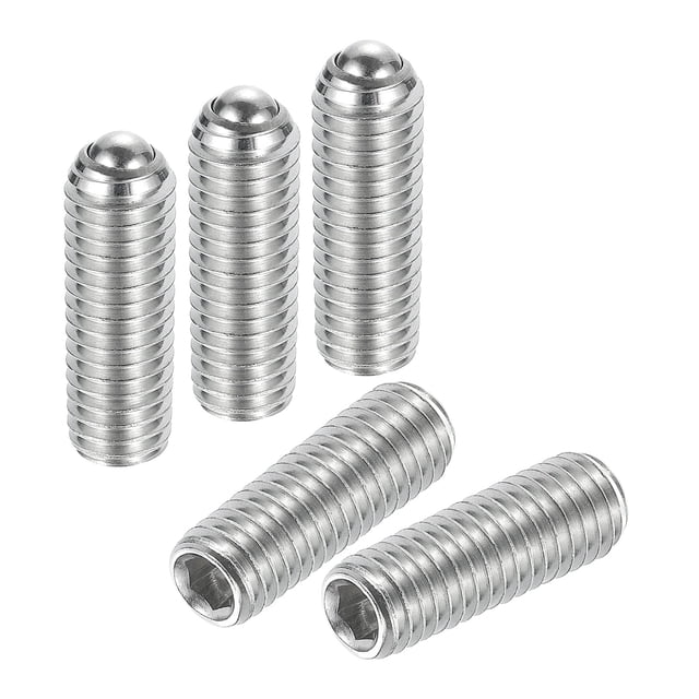 Ensemble de Vis à Billes, M8 x 25mm Ressort Métrique Hexagonal en Acier Inoxydable 304 Lot de 15