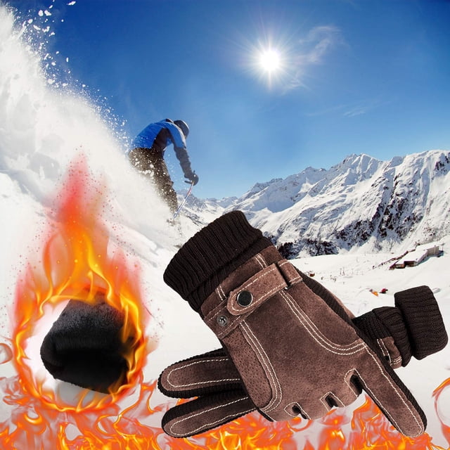 TIMIFIS Gants d'Hiver Gants de Course en Plein Air Gants de Cyclisme Écran Tactile Gants d'Hiver pour Hommes Doublures de Gants Gants de Randonnée Gants Chauds par Temps Froid Gants de Neige Gants de Moto