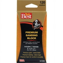 Do it Best Premium 3 In. x 5 In. x 1 In. 120 Grit Medium Sanding Sponge 7342004