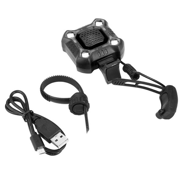 Waterproof Rechargeable Bike Front Lamp Bell Bicycle Handlebar Light Horn Accessory Black Walmart