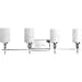 thumbnail image 3 of Progress Status P2777-15 33.88" 4-Light Chrome Vanity Wall Lamp, E26 Bulbs, 3 of 10