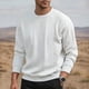 thumbnail image 1 of pstuiky camisas de manga larga para hombre, Sudadera con capucha y cuello redondo de manga larga de color liso para hombre camisetas de hombre xl, 1 of 5
