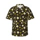 thumbnail image 1 of Balery Honey Bees With Flowers Camisas hawaianas de manga corta para hombre, camisas playeras de corte holgado, camisas de vacaciones con botones,XX-Large, 1 of 7
