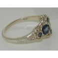 thumbnail image 5 of 925 Sterling Silver Natural Sapphire Womens Anniversary Ring - Size 10.25, 5 of 5