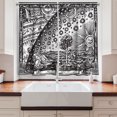 thumbnail image 2 of Ambesonne Vintage Kitchen Curtains, Moon Sun Planets Image, 55"x39", Charcoal Grey, 2 of 3