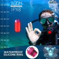 thumbnail image 3 of Dive Light, Marker Lights for Scuba Diving, Diving Flashlight with Button Batteries, Mini Scuba Tank Waterproof Flashlight for 100M, Portable for Scuba Diving, Snorkeling and Water Sports, 3 of 7