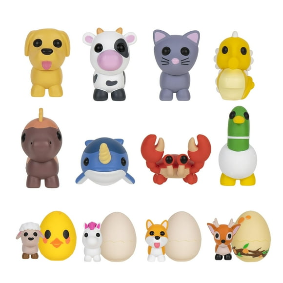 Adopt Me! 10 Pack Mystery Pets - Series 1-10 Pets - Top Online Game - Exclusive Virtual Item Code Included - Fun Collectible Toys for Kids Featuring Your Favorite Pets Ages 6+