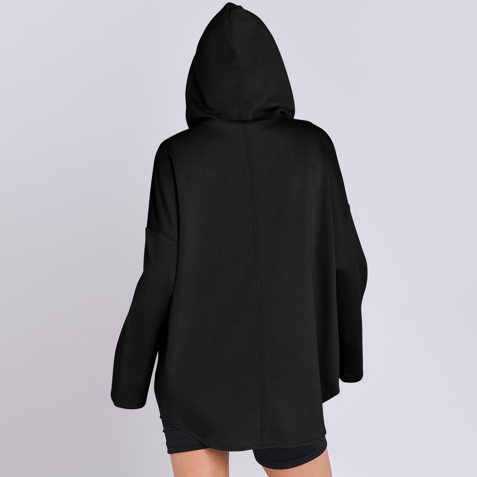 Sweat à Capuche Avec Masque Pour Les Yeux Intégré - Unisexe, Oversize - Pour Voyage Avion, Confort Maison - 5