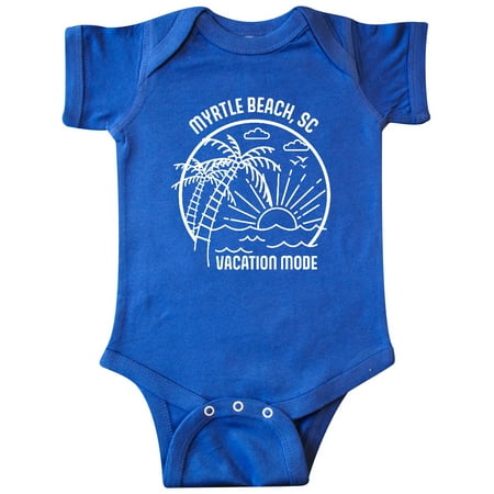 

Inktastic Summer Vacation Mode Myrtle Beach South Carolina Gift Baby Boy or Baby Girl Bodysuit