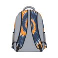 thumbnail image 3 of Orange and Blue Tie Dye Pattern Backpack for School, Cute School Bag with Adjustable Shoulder Straps and Padded Back, 15.3"x11"x6.7", 3 of 5