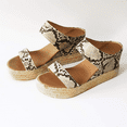 thumbnail image 3 of SACFOF Women's Espadrille Wedge Sandals Platform Open Toe Slides Backless Slip On Summer Casual Wedge Sandals Dressy, 3 of 5