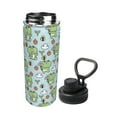 thumbnail image 2 of Cauagu Cute Floral Frog Print 18oz Vacuum Insulated Stainless Steel Water Bottle,Coffee Travel Mug Spill Proof with Lid,Thermos Cup for Keep Hot/Ice Water Drinks, 2 of 7