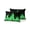 Green, Black, Lime, variant on Outdoor Pillows Waterproof, Abstract Yellow Flame Bedding Throw Pillows with Insert for Couch Sofa Bed, Flickering Fire Pattern Black 16x16 Inch Pillowcases Decorative Camping Patio Pillow Set of 2