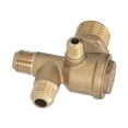 thumbnail image 3 of Brass Check Valve Accessory 4 Way Double Pipe, High Strength Check Valve for Air Compressor, with Features for Air Compressor, 3 of 7