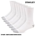 thumbnail image 2 of Calcetines de trabajo STANLEY para hombre, 8 pares, gruesos y acolchados, largos, 2 of 7