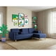 thumbnail image 1 of Sala Modular Reversible Makora Tyson Con Memory Foam, Color Azul, Lino Respaldo Reclinable De 3 posiciones., 1 of 9