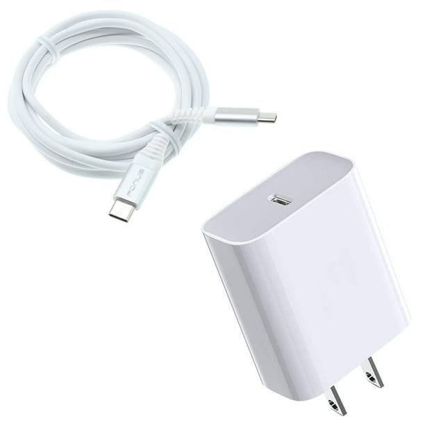 Home Wall 18W PD Fast Charger 6ft TypeC USB Cable Data