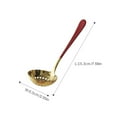 Cooking Spoons Pasta Strainer Golden Stainless Steel Thickened Long